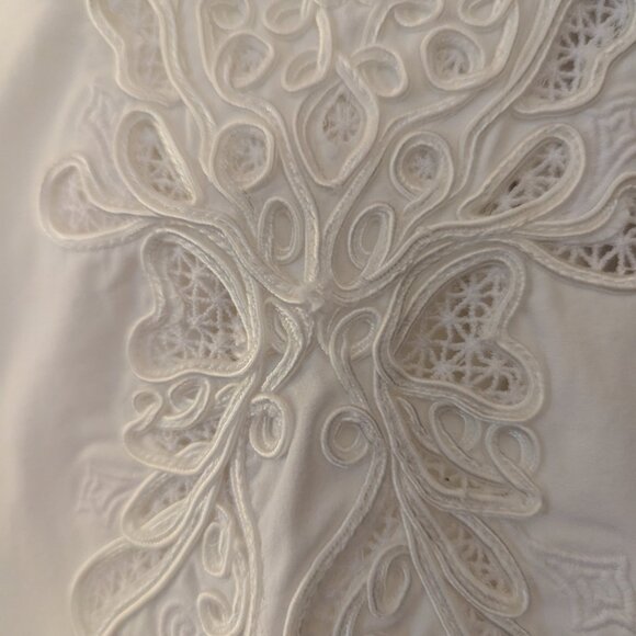 Chico's size 1, White Swing Jacket - Picture 5 of 16